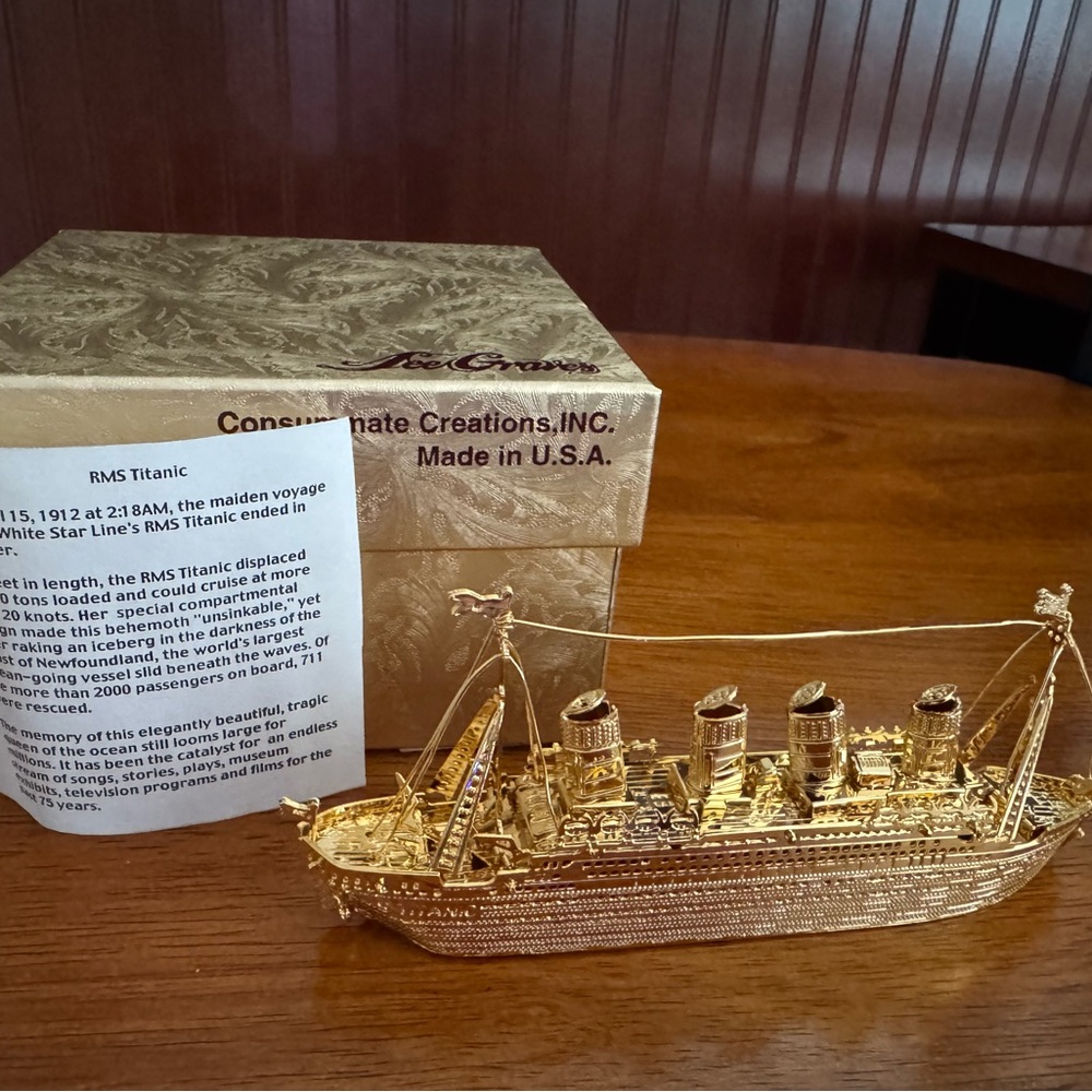 Titanic Ornament by Lee Graves